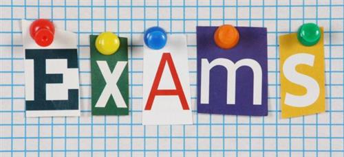  exams pin board